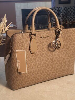 Brand New With Tag Michael Kors Camille Husk LG Satchel Bag